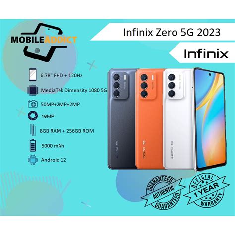 Infinix Zero 5G Price List in Philippines & Specs January, 2024.